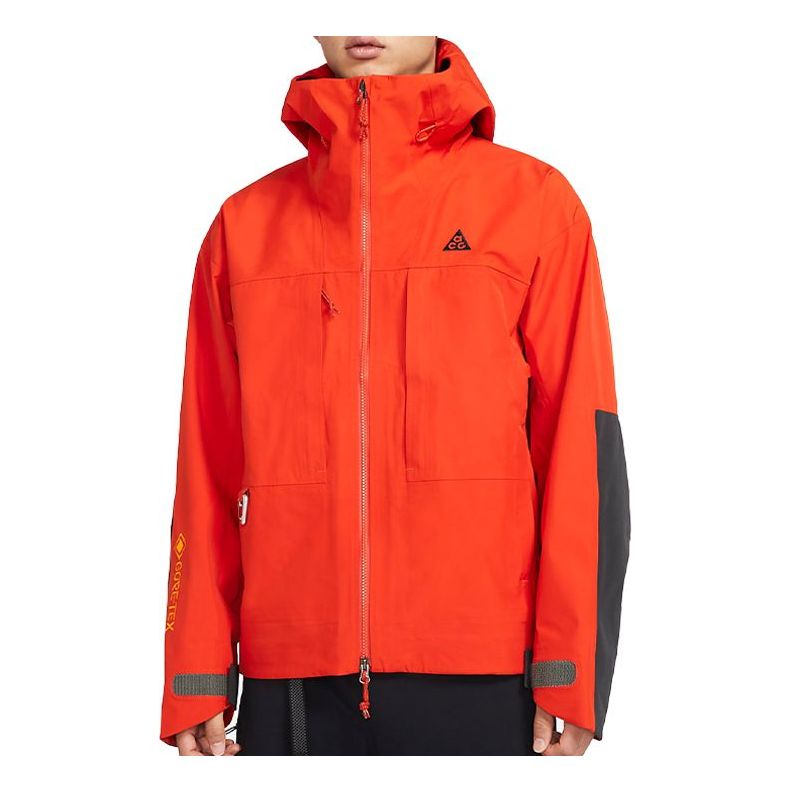 Nike ACG GORE-TEX Misery Ridge Jacket Zipper hooded Orange CV0635