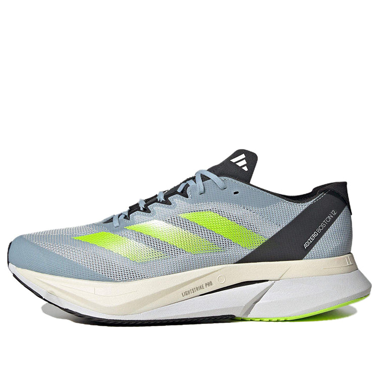 adidas Adizero Boston 12 Running Shoes 'Wonder Blue Lucid Lemon' ID4233