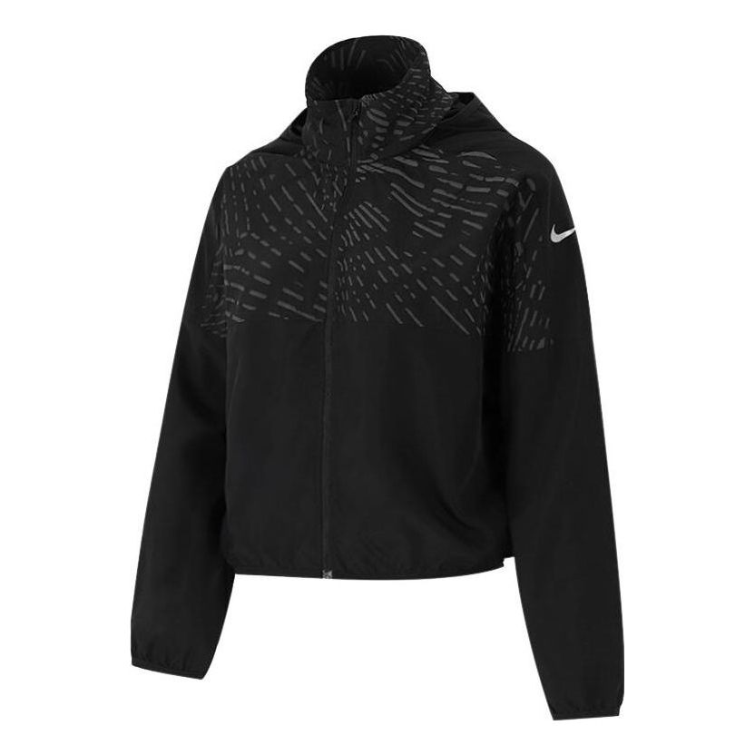 (WMNS) AS W NK Run DVN Reflective JKT Black DD6463-010 - KICKS CREW