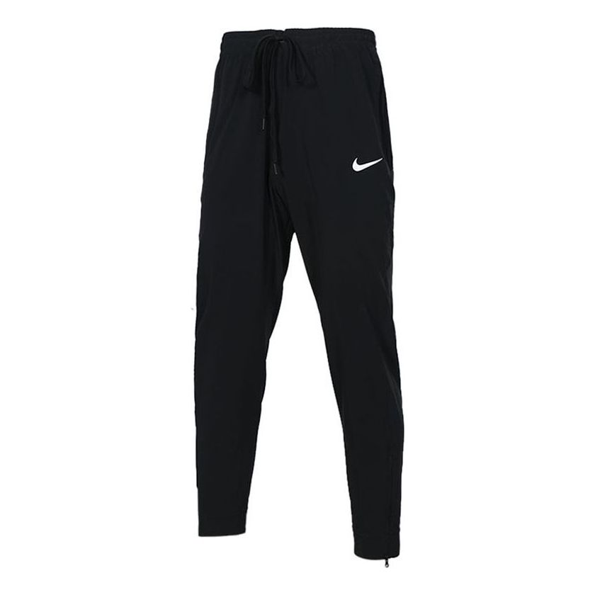 Nike Logo Drawstring Woven Basketball Sports Long Pants Black BV3355-0 ...