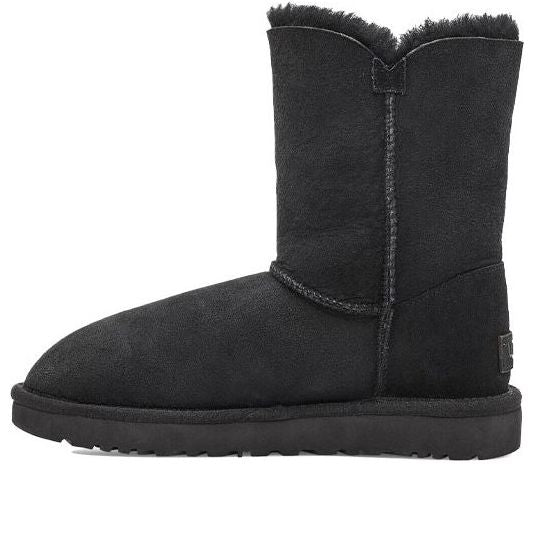 (WMNS) UGG Bailey Button II Boot Fleece Lined Black 1016226-BLK