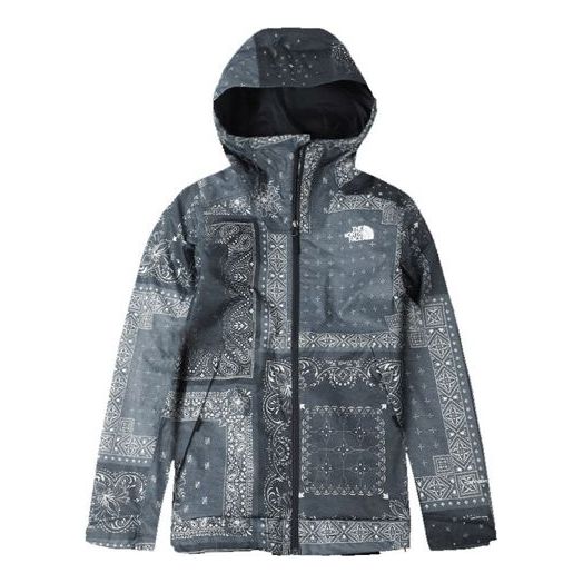 Men's THE NORTH FACE SS20 Full Print cashew Jacket Navy Blue NF0A4NCMLJ7