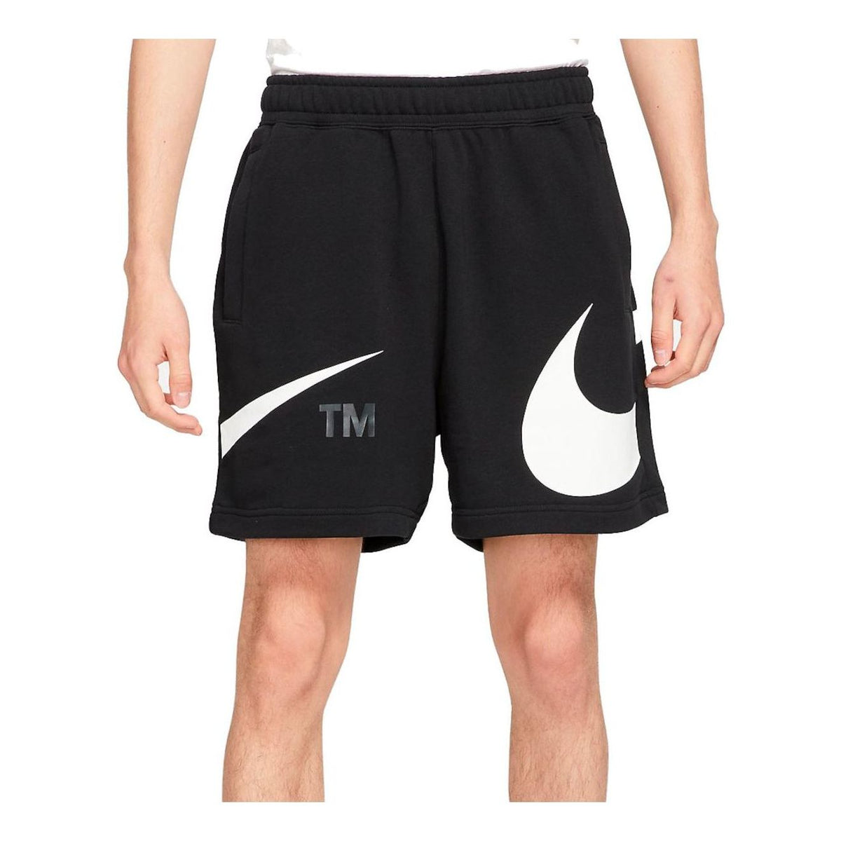 Nike Sportswear Swoosh French Terry Shorts 'Black' DD5997-010-KICKS CREW