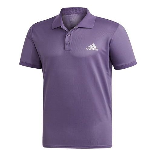 Men's adidas Tennis Sports Lapel polo Purple Polo Shirt FM0228 - KICKS CREW