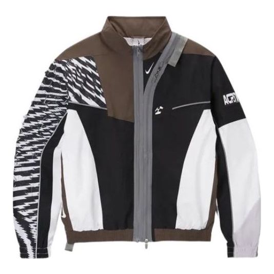 Men's Nike x ACRONYM Crossover Mesh Sports Jacket Asia Edition Brown  CZ4669-100