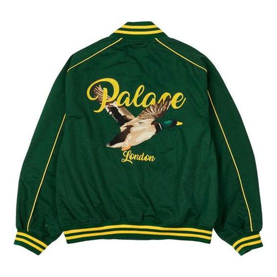 Palace Chain Stitch Bomber Jacket Green-
