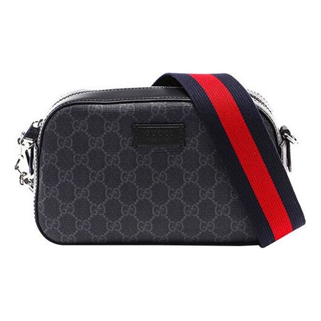 GG Black shoulder bag in GG Supreme