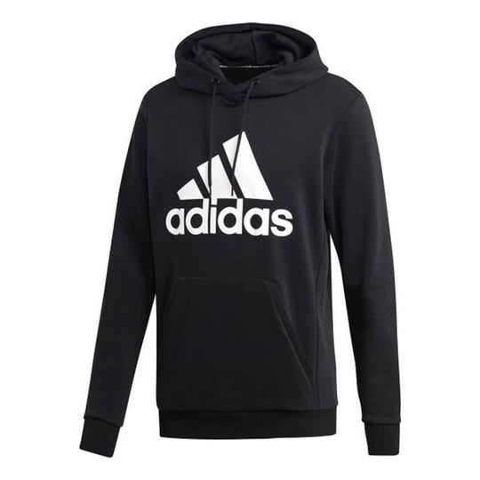 adidas Basketball Hoodie 'Black White' GH6663 - KICKS CREW