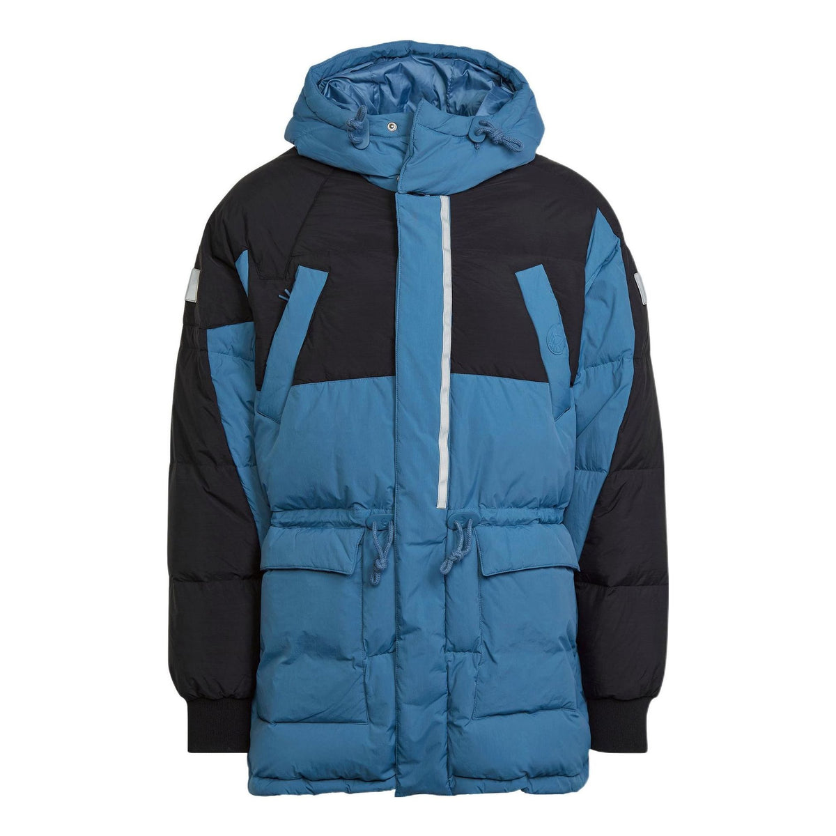 adidas Originals Down Regen Hooded Puffer Jacket 'Blue Black