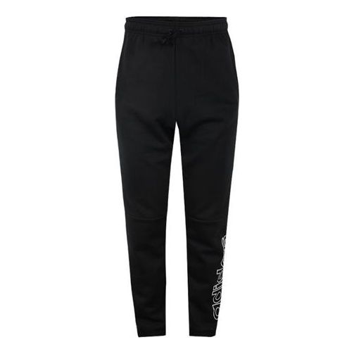 adidas logo Printing Knit Long Pants Black DU0361-KICKS CREW