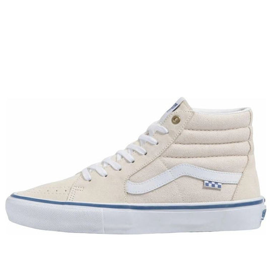 Vans Raw Canvas Skate SK8-HI 'White Blue' VN0A5FCCACV-KICKS CREW