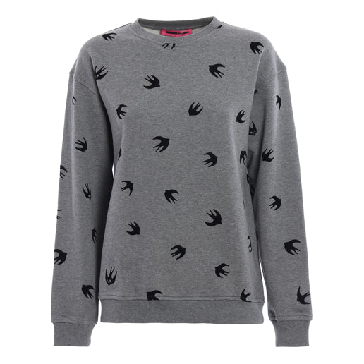 Mcq alexander mcqueen swallow print clearance sweatshirt