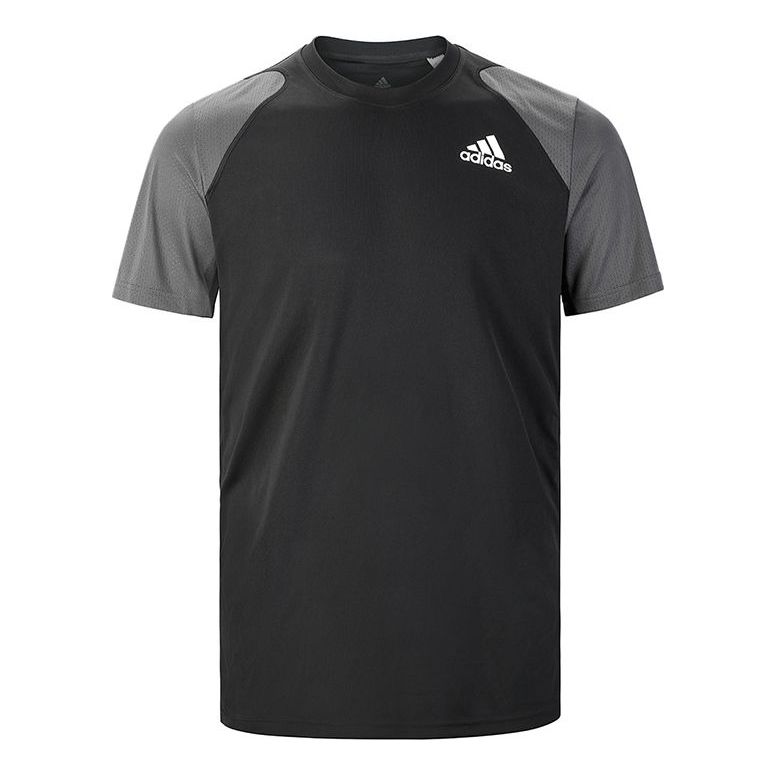 adidas Tennis Casual Sports Round Neck Short Sleeve Black GL5453-KICKS CREW