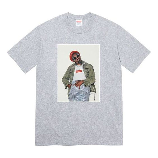 Supreme FW22 Week1 Andr 3000 Tee T SUP-FW22-328-GRAY - KICKS CREW