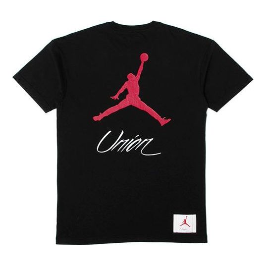 Air Jordan x Union NRG Vault AJ Flight Jumpman Tee 'Black' BV1330-010-KICKS  CREW