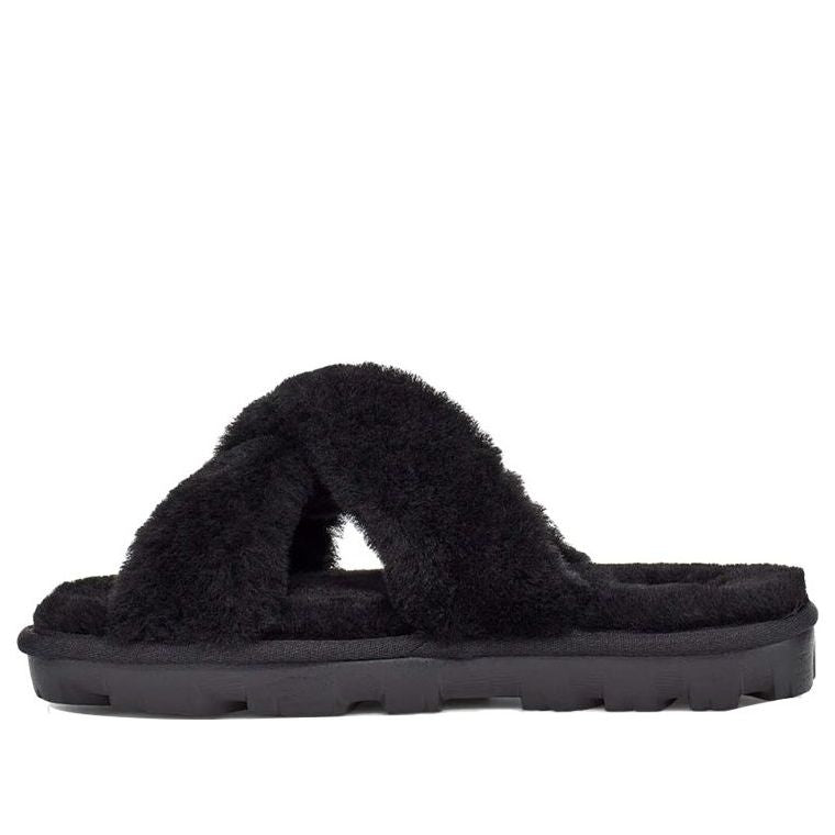 WMNS UGG Fuzzette Black Slippers 1107955 BLK