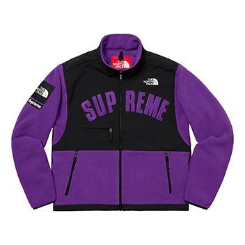 Supreme SS19 x The North Face Arc Logo Denali Fleece Jacket Purple  SUP-SS19-548
