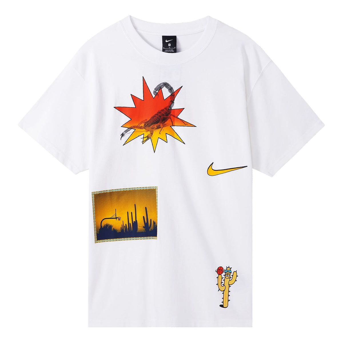 Nike Exploration Sports Printed TEE Men White CD1309-100 - KICKS CREW