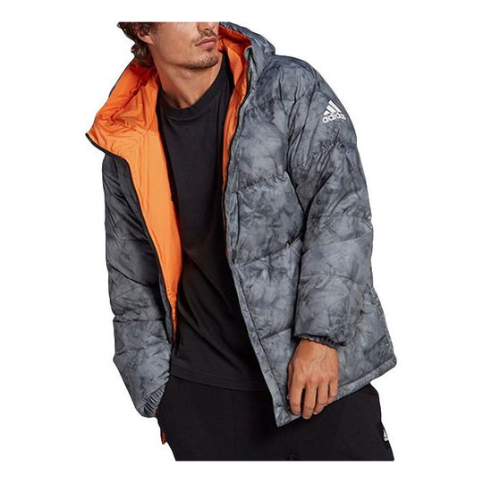 adidas Terrex Rev Tiedye Outdoor Sports Hooded Down Jacket Men's Camouflage GF0094