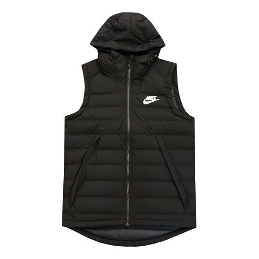 Nike MENS Casual Sports Hooded Vest Black AJ7951-010