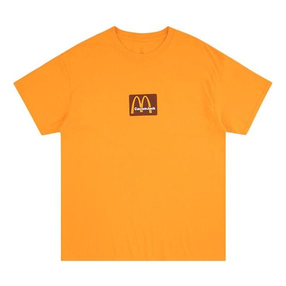 Travis Scott x Mcdonald Cactus Jack Unisex Round-neck Yellow CJMD-SS12