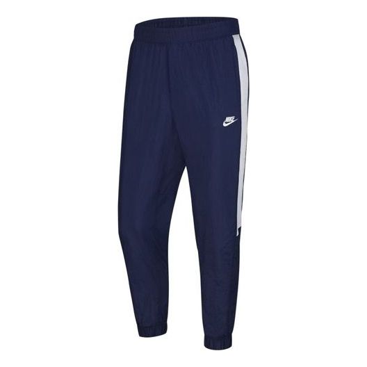 Nike Sportswear Woven Long Pants Navy Blue Dark CU4314-410 - KICKS CREW