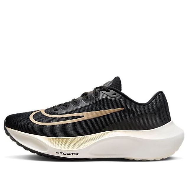 Nike Zoom Fly 5 'Black Metallic Gold Grain' DM8968-002 - KICKS CREW