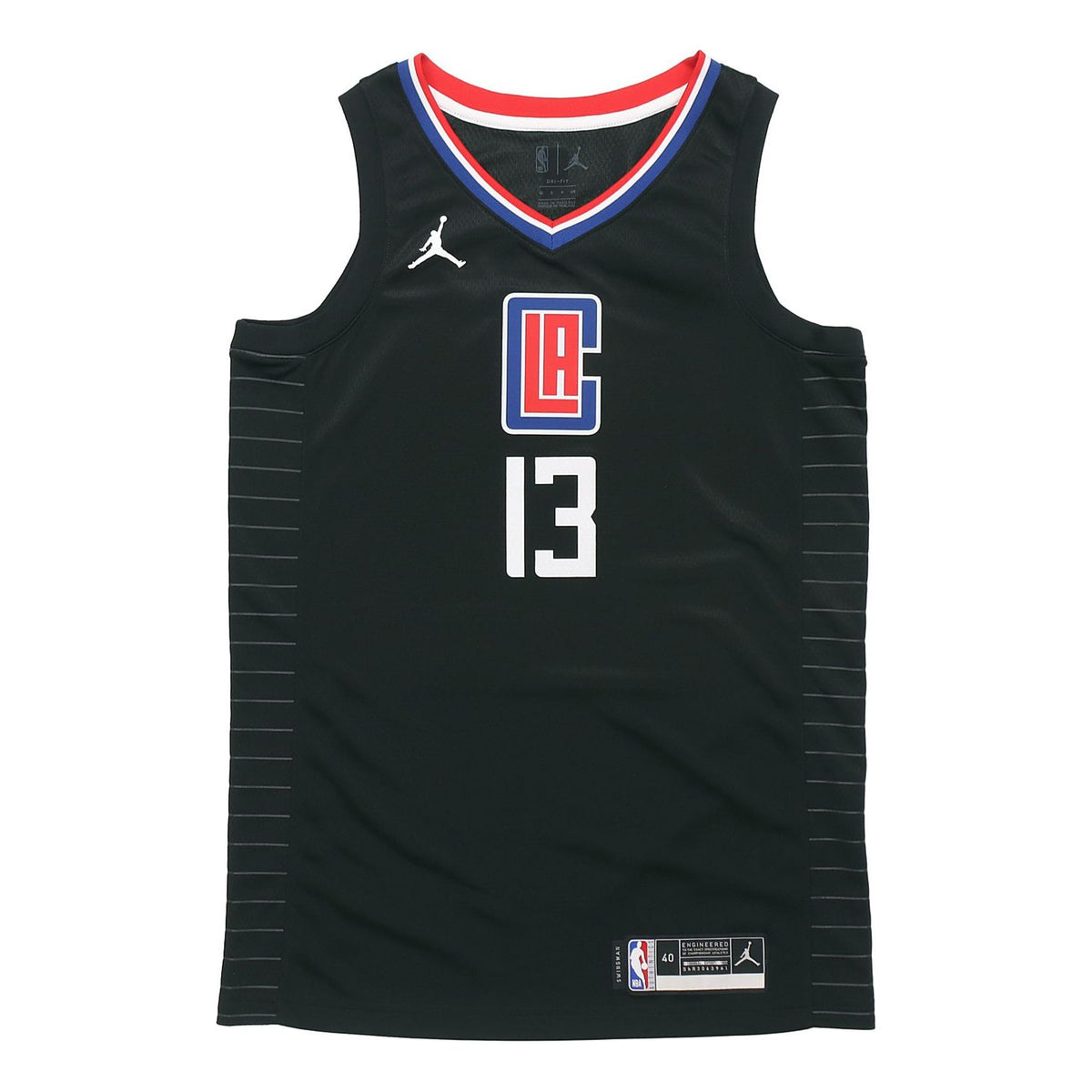 Air Jordan NBA SW Fan Edition Los Angeles Clippers Jersey 2020-21 Season George No. 13 Black CV9480-012 US XXL