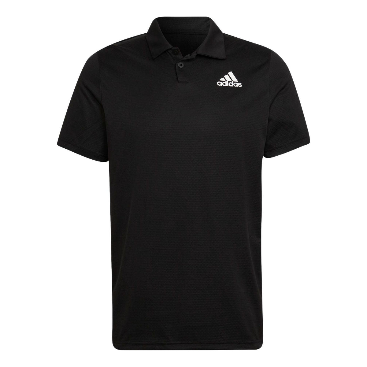 adidas Solid Color Tennis Sports Short Sleeve Polo Shirt Black HC2716 ...