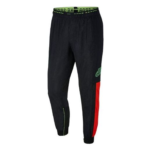 Nike Flex Dy Pants Casual Sports Training Long Pants Black 'RED' -  BV3269-010