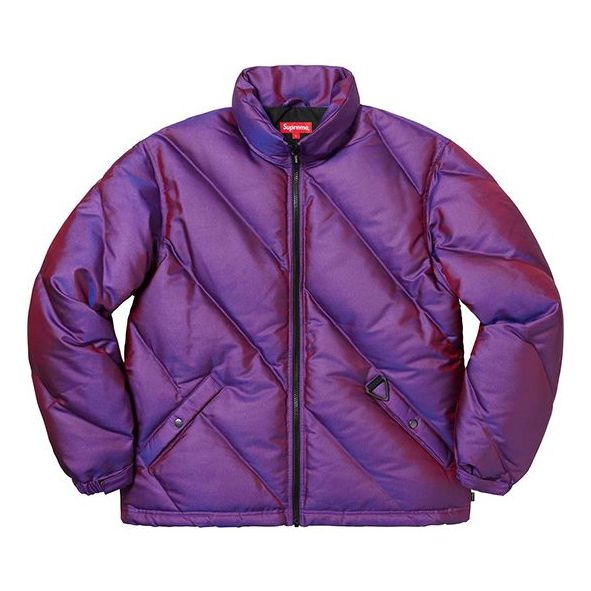 Supreme FW19 Week 11 Iridescent Puffy Jacket Purple SUP-FW19-962 - KICKS  CREW