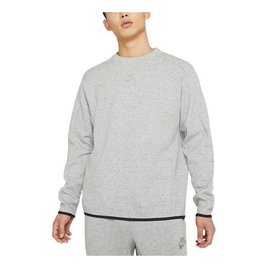 Nike Sportswear Tech Fleece Sports Loose Edging Round Neck Long Sleeve ...