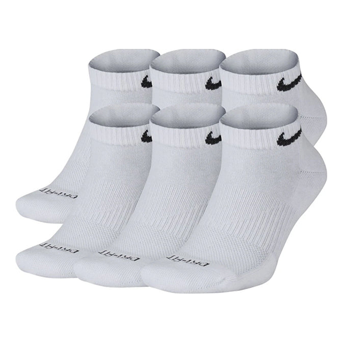 Men's Nike Logo Jacquard Sports 6 White Socks SX7042-100 - KICKS CREW