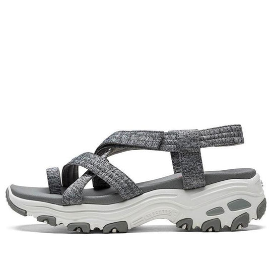 Skechers D'lites Sandals WMNS Grey 31517-GRY Sandals - KICKSCREW