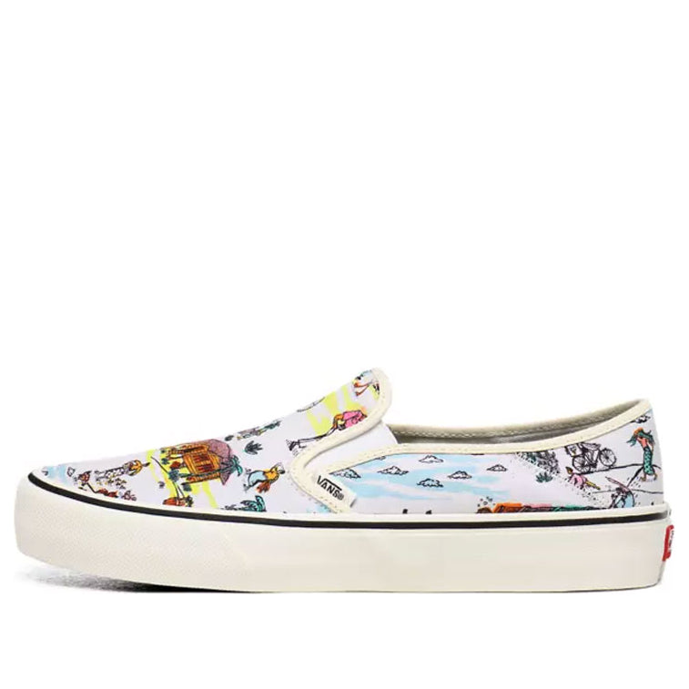 Vans Kide Slip-On Surf White Unisex VN0A3MVDWOK-KICKS CREW