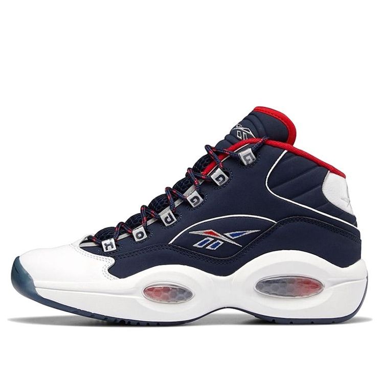 Reebok Question Mid `usa` Men`s Iverson Basketball H01281 Red/White/Blue