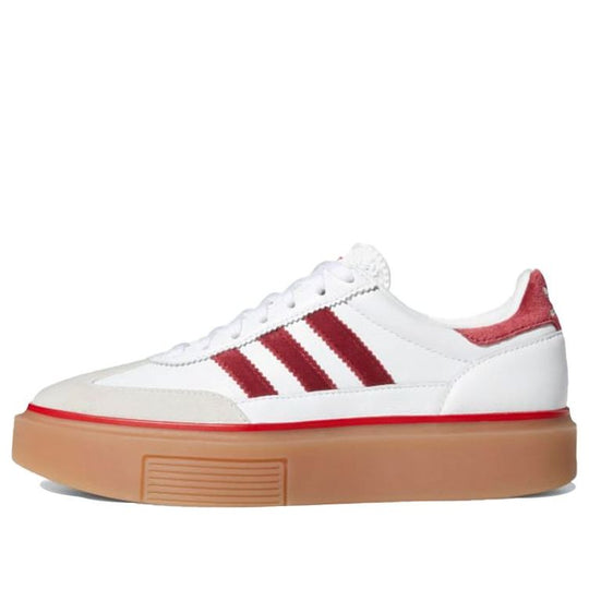 WMNS) adidas Super Sleek 72 'White Burgundy Gum' GW4901 - KICKS CREW