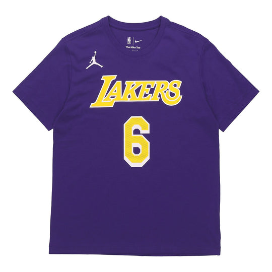 LA LAKERS LeBron James T SHIRT NUMBER 6 New White