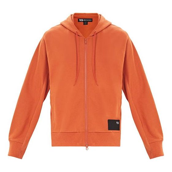 Men's Y-3 Solid Color Casual Hooded Drawstring Orange FJ0439 - KICKS CREW