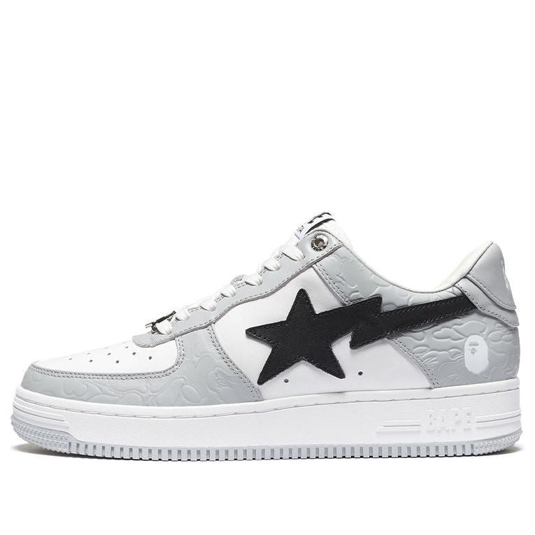 A BATHING APE Bape Sta 'Grey Black' 1H70-191-002-GREY-KICKS CREW