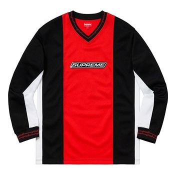 Supreme SS19 Barbed Wire Moto Jersey V neck Long Sleeves Unisex