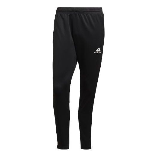 adidas Logo Printing Side Stripe Zipper Sports Pants Black GH7306 ...