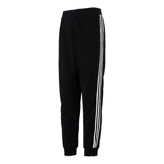 adidas Side Stripe Training Sports Bundle Feet Long Pants Black H31304