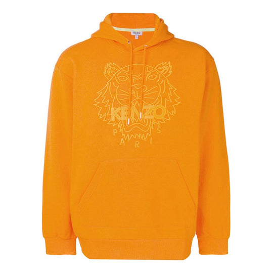 Men's KENZO Hooded Pullover Long Sleeves Orange F955SW4234XF-17