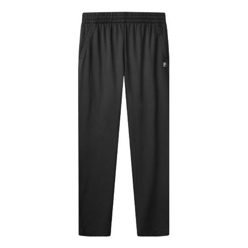 Men's FILA Small Logo Drawstring Black Sports Pants/Trousers/Joggers F ...