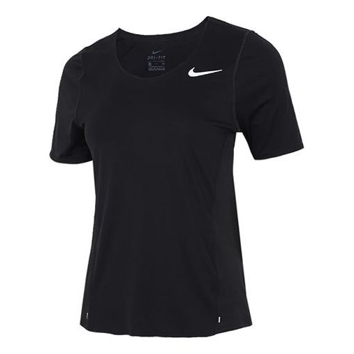 (WMNS) Nike Dri-FIT Training Sports Quick Dry Short Sleeve Black T-Shi ...