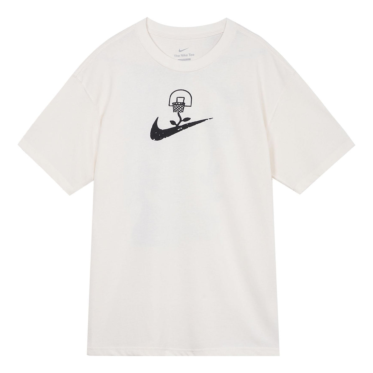 Men's Nike Logo Printing Pattern Pullover Casual Short Sleeve White T-