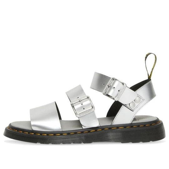 (WMNS) Dr. Martens Gryphon Sandals Silver 26670972