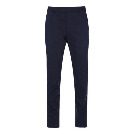 Men's Gucci Solid Color Cotton Casual Long Pants/Trousers Blue 451107-Z4368-4265