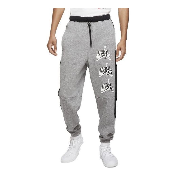 Air Jordan Lacing Closure Sports Pants Men's Grey CK6739-091 - KICKS CREW